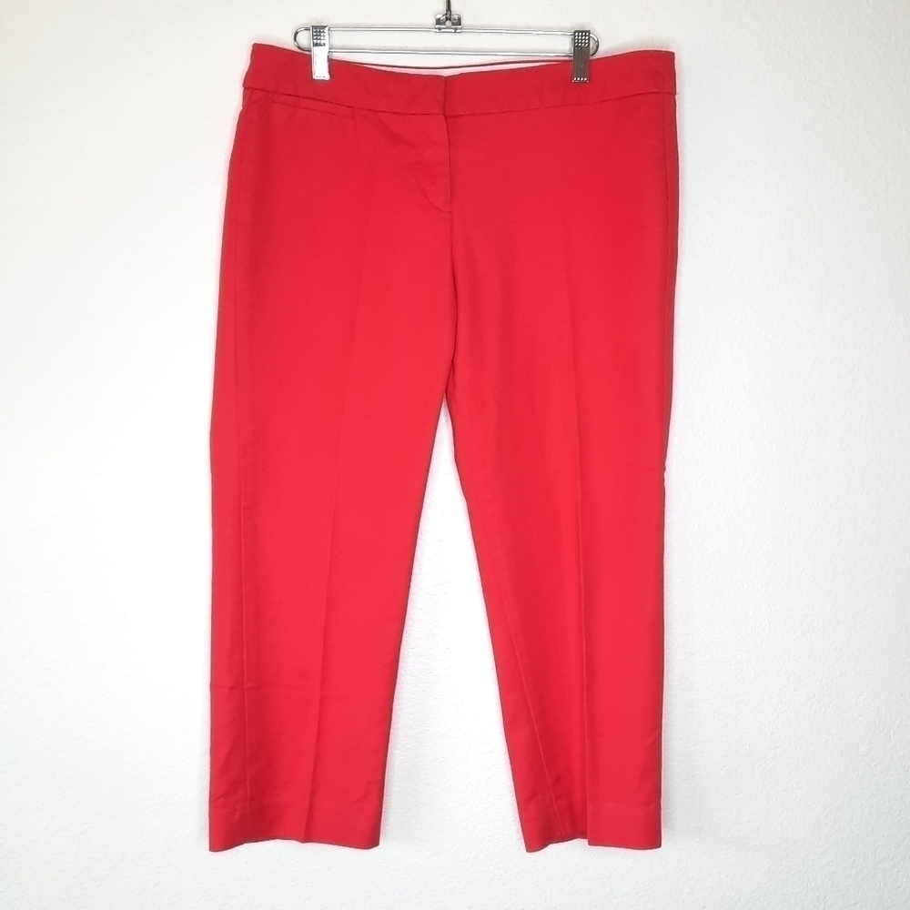 Sandro Studio Red Cropped Pants 10